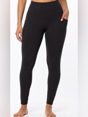 Ewedoos Black High Rise Pocket Leggings Yoga Athletic Pants Small